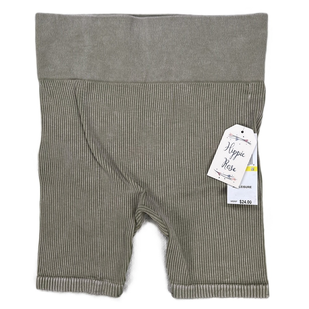 Hippie Rose Juniors' Seamless High-Waisted Biker Shorts Tea Size Medium NWT